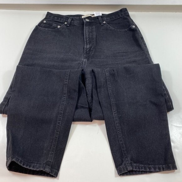 Vintage Womens GAP Reverse Fit Regular Black Denim Jeans Casual Pants Size 12 - Picture 1 of 9